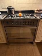 6 pits Gasfornuis  met oven, Witgoed en Apparatuur, 60 cm of meer, Ophalen of Verzenden, Zo goed als nieuw, Gas