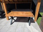 Tafel stoeren tafel met kruispoten 90/160/75, Ophalen, Gebruikt, 50 tot 100 cm, 150 tot 200 cm