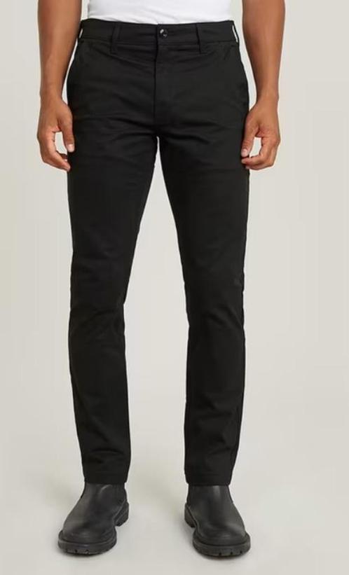 Mooie zwarte G STAR RAW slim stretch chino Bronson mt 31/32., Kleding | Heren, Broeken en Pantalons, Zo goed als nieuw, Maat 48/50 (M)