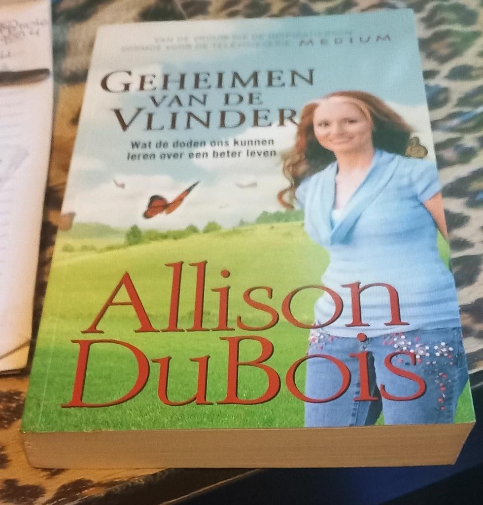 Geheimen van de vlinder van Allison DuBois (Medium), Boeken, Ophalen of Verzenden, Gelezen, Spiritualiteit algemeen, Verhaal of Roman