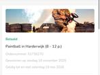 Paintballen in harderwijk 8-12 personen. 18+, Tickets en Kaartjes, Drie personen of meer