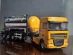Tekno Daf XF met container chassis en bulk container, Hobby en Vrije tijd, Modelauto's | 1:50, Ophalen of Verzenden, Zo goed als nieuw