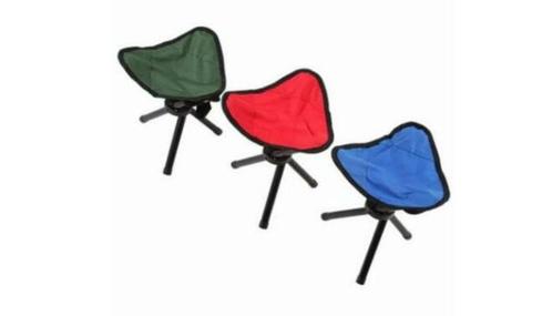 Visstoel - Camping kruk 30 x 30 x 38 cm mix 3 poots, Watersport en Boten, Hengelsport | Algemeen, Nieuw, Ophalen