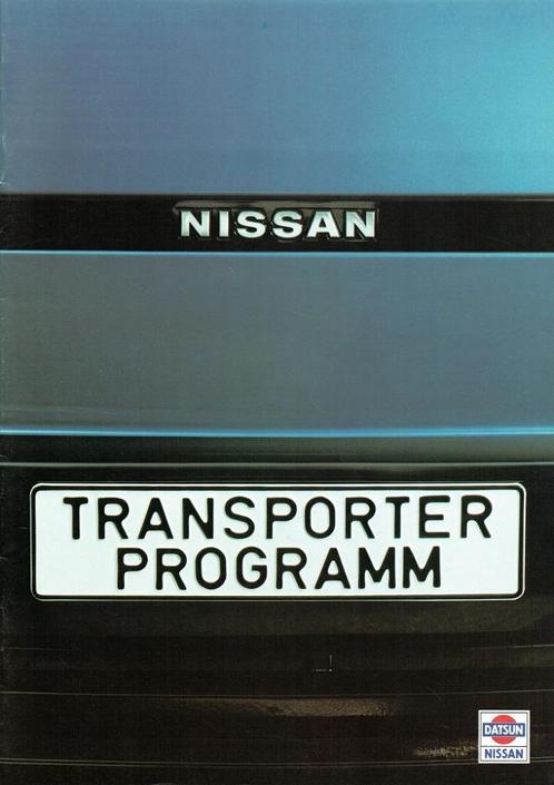 Folder Nissan Transporter Programm (Duitse uitgave - 1984), Boeken, Auto's | Folders en Tijdschriften, Zo goed als nieuw, Nissan