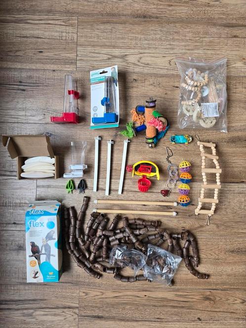 Speeltjes verwenpakket parkieten/ kleine vogels, Dieren en Toebehoren, Vogels | Toebehoren, Zo goed als nieuw, Kooi-accessoires