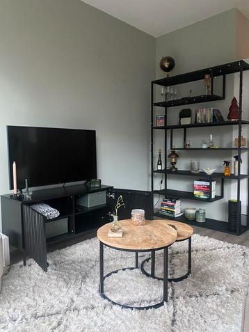 WOOOD New Gravure Tv-meubel B 100 cm - Grenen - Zwart beschikbaar voor biedingen