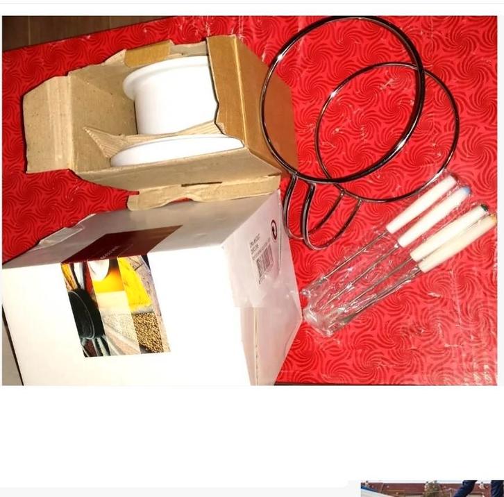 Fondue Set, FonDue Pan met accessoires Fondueset nog borden, Witgoed en Apparatuur, Fonduesets, Nieuw, Fondueset, Brander, Ophalen of Verzenden