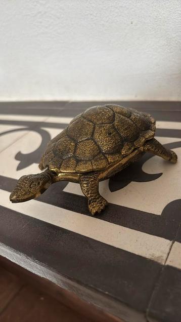 Vintage messing schildpad schaaltje bewaar bakje beschikbaar voor biedingen