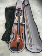 Antieke viool WM August Gliers met W.R. Wild  strijkstok, Muziek en Instrumenten, Ophalen of Verzenden, Zo goed als nieuw, 4/4-viool