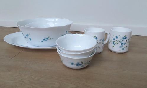 Vintage Arcopal Veronica Myosotis servies delen, vanaf prijs, Huis en Inrichting, Keuken | Servies, Schaal of Schalen, Overige stijlen