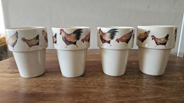 Jet* by ter Steege, bekers Chicken Festival kippenservies  beschikbaar voor biedingen