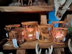 Roest waxinelichtjes hert 
7,5x8,5cm NU €2,50 NOG 9 BESC, Ophalen of Verzenden, Nieuw, Overige materialen, Minder dan 25 cm