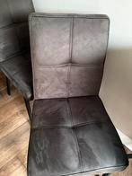 6 Van Bommel Eetkamerstoelen - Grijs - Zeer Goed!, Huis en Inrichting, Stoelen, Ophalen of Verzenden, Zo goed als nieuw, Metaal