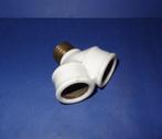 Antieke Porceleinen Lamp Fitting Dubbel Loops Lamp Houder, Antiek en Kunst, Antiek | Lampen, Verzenden