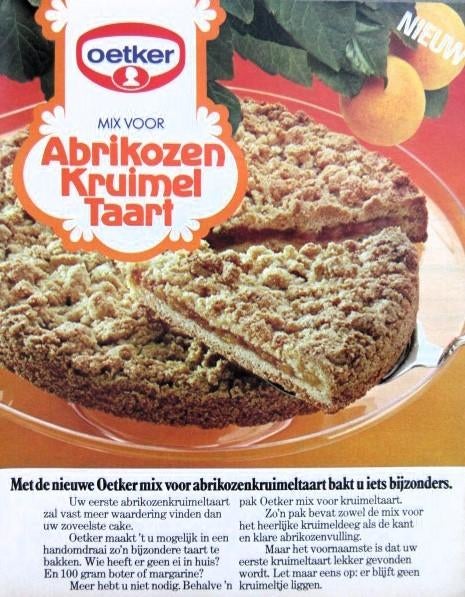 23 vintage advertenties reclames Dr. Oetker 54-80 pannekoek, Ophalen of Verzenden, Gebruikt, Overige typen