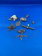Sieraden/ broches (zilver/parel/filigraine), Ophalen of Verzenden, Gebruikt, Zilver, Met parel