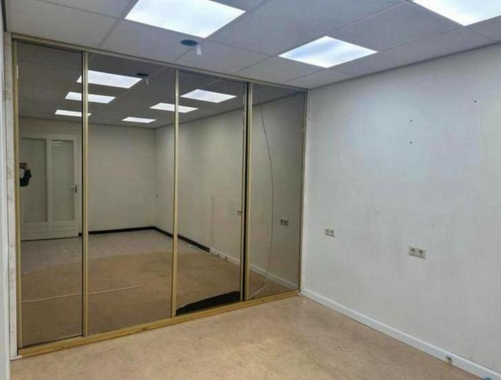 Aluminium schuifdeuren met getint spiegel, Doe-het-zelf en Verbouw, Deuren en Horren, Binnendeur, 120 cm of meer, Glas, Ophalen