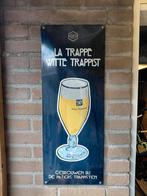 Emaille La Trappe Witte trappist, Verzamelen, Biermerken, Ophalen of Verzenden, Zo goed als nieuw, Reclamebord, Plaat of Schild