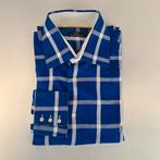 Heren overhemd lange mouw, shirt, CG, 42 (L), Blauw, Club of Gents, Ophalen of Verzenden, Zo goed als nieuw