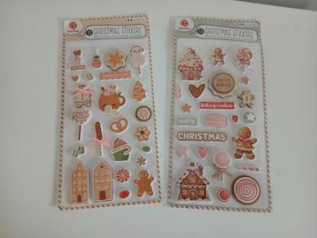 Leuke kerst stickers (ongebruikt) beschikbaar voor biedingen