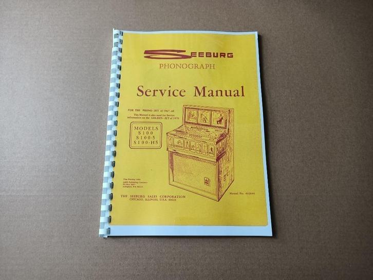 Service Manual: Seeburg Phonojet S100 (1967) jukebox nieuw, Verzamelen, Automaten | Jukeboxen, Nieuw, Seeburg, 1950 tot 1960, Verzenden