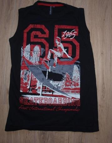 Zwart Singlet 'Skateboarding' (140) beschikbaar voor biedingen