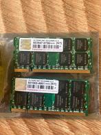 2x 1GB DDR2 667 SO-DIMM Geheugen, Computers en Software, RAM geheugen, Ophalen of Verzenden, DDR2, Laptop, Gebruikt