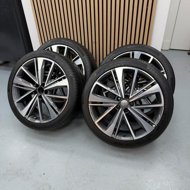 Audi A6 Velgen met Continental Banden, Auto-onderdelen, Banden en Velgen, Banden en Velgen, Zomerbanden, 21 inch, 265 mm, Personenwagen