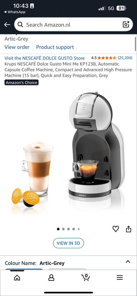 Krups Mini Me & Bosch ErgoMixx - Set!, Witgoed en Apparatuur, Koffiezetapparaten, Gebruikt, Koffiepads en cups, Combi, 1 kopje