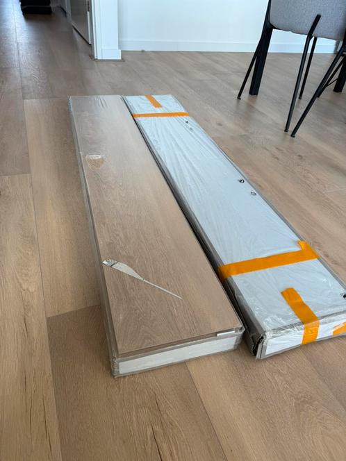 Paketten laminaat - kleur eikenbeige, Doe-het-zelf en Verbouw, Vloerdelen en Plavuizen, Zo goed als nieuw, Laminaat, Hout, 50 tot 150 cm