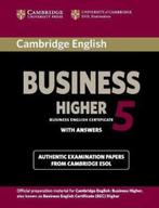 Cambridge English Business 5 Higher Student's Book with Ans, Ophalen of Verzenden, Alpha, Zo goed als nieuw, HBO