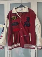 Baseball(bomber) jack(jas) M/L, Ophalen of Verzenden, Zo goed als nieuw, Rood