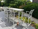 Bar tuintafel 4 krukken, Ophalen, Zo goed als nieuw