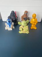 Star Wars rubberen badfiguurtjes 5 stuks, Ophalen of Verzenden, Gebruikt, Actiefiguurtje
