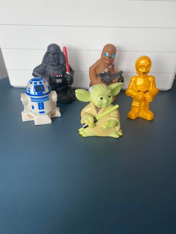 Star Wars rubberen badfiguurtjes 5 stuks beschikbaar voor biedingen