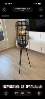 Zwarte Staande Lamp, Ophalen of Verzenden, Zo goed als nieuw, Metaal, 100 tot 150 cm