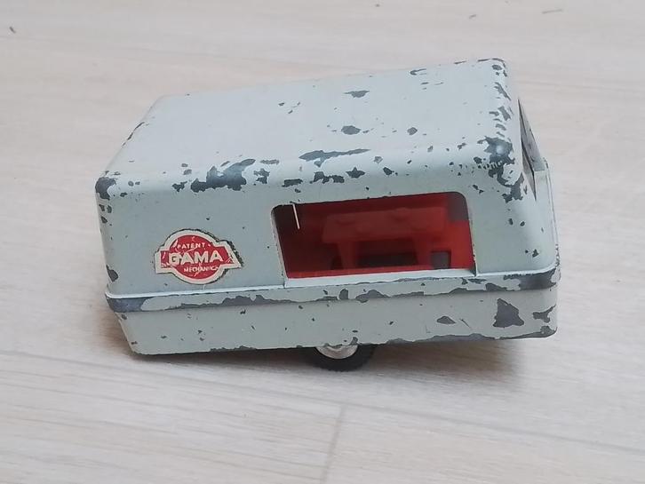 Caravan/Wohnwagen Gama mini made in germany, Hobby en Vrije tijd, Modelauto's | 1:43, Gebruikt, Overige typen, Overige merken