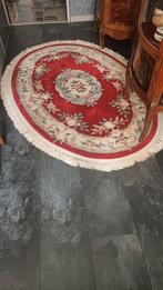 Ovaal Chinees wollen tapijt, Ophalen, 100 tot 150 cm, 200 cm of meer, Zo goed als nieuw