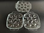 3 vintage Pyrex Escargot schalen totaal voor 3x12 stuks, Huis en Inrichting, Keuken | Servies, Ophalen of Verzenden, Zo goed als nieuw