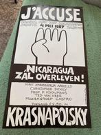 Originele poster J’accuse uit 1987, Ophalen of Verzenden, Zo goed als nieuw, A1 t/m A3, Rechthoekig Staand