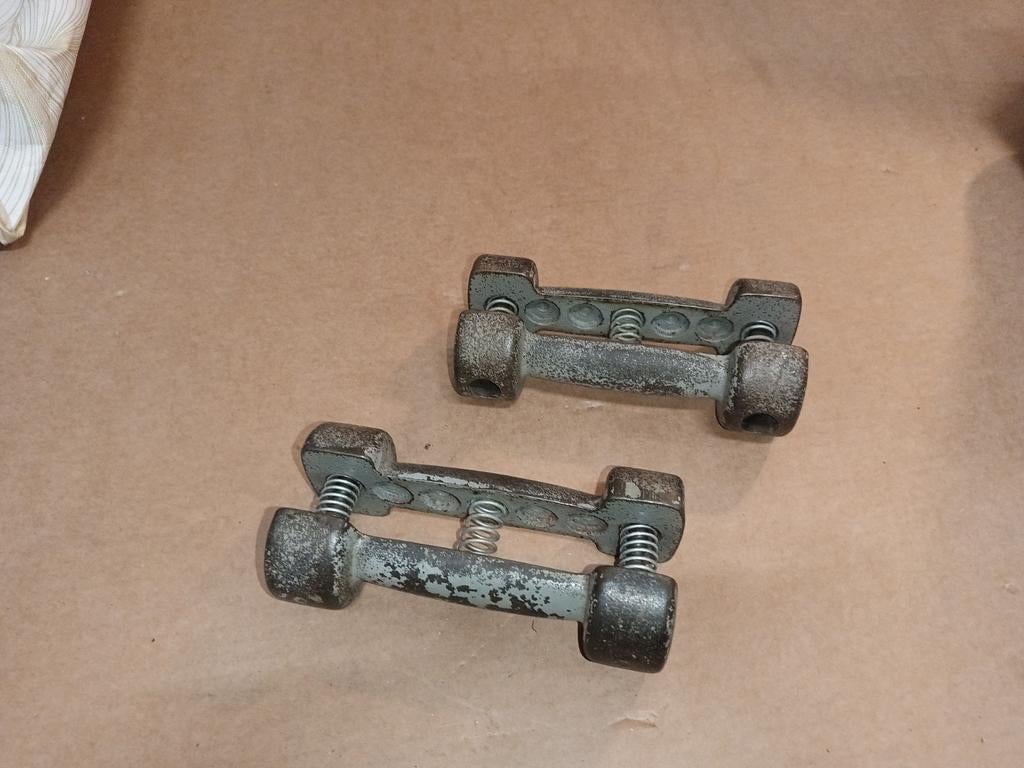 Vintage sporthalters,  met veren, Ophalen of Verzenden, Gebruikt