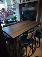 Barset met 4 krukken . Nieuw, Nieuw, Ophalen of Verzenden, Modern, Rechthoekig