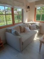 Slaapbank, Huis en Inrichting, Gebruikt, 90 cm, Beige, Tweepersoons
