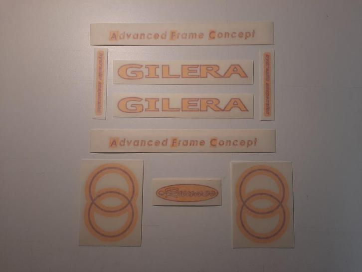 Stickerset Gilera Runner Fx(r) SD yellow&red Compleet, Motoren, Accessoires | Stickers, Ophalen of Verzenden