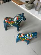 Twee Zweedse paardje blauw, Ophalen of Verzenden
