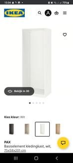 GEZOCHT Pax kast 75 x 201 x 60 wit, Huis en Inrichting, Kasten | Kledingkasten, Ophalen, 200 cm of meer, 50 tot 100 cm, Zo goed als nieuw