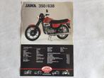 Jawa 350 / 638 en Jawa 350 sidecar, Verzenden, Overige merken