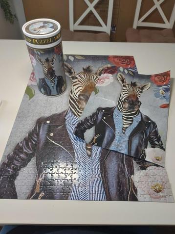 Legpuzzel zebra in kleding met bloemen 1000 stukjes zgan beschikbaar voor biedingen