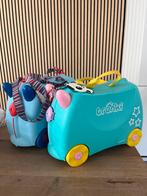 2 Trunki Kinderkoffers - Blauw & Groen/Geel, Ophalen, Gebruikt