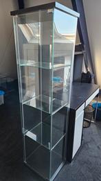 Ikea Vitrinekast Detolf Zwart, Ophalen, Zo goed als nieuw, 25 tot 50 cm, Glas